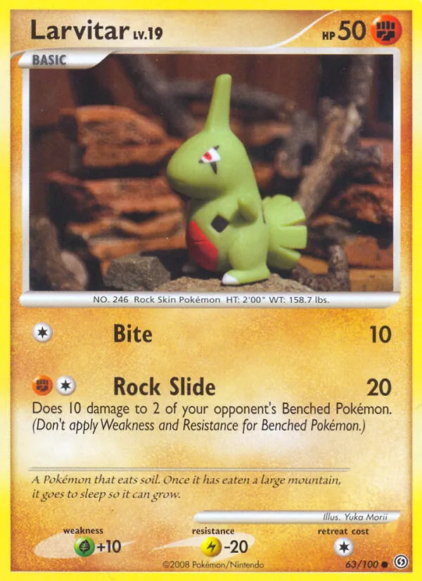 Larvitar #63 – Stormfront card