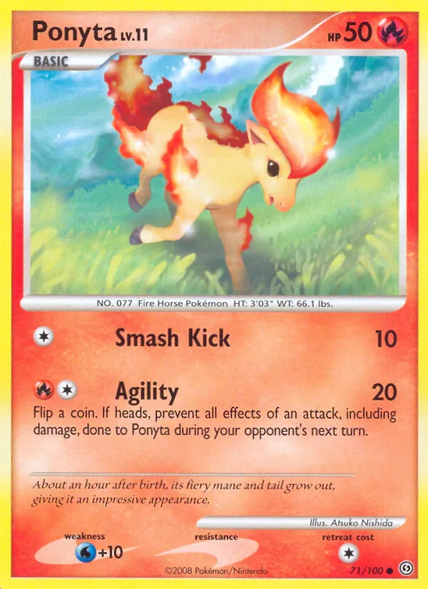 Ponyta #71 – Stormfront card