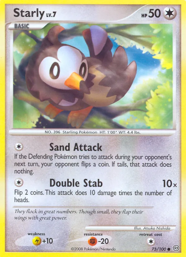 Starly #75 – Stormfront card
