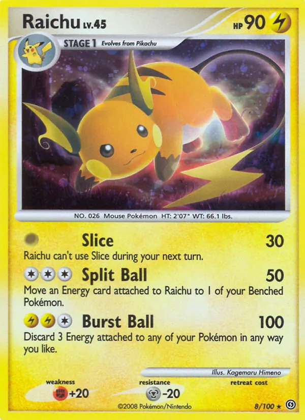 Raichu #8 – Stormfront card