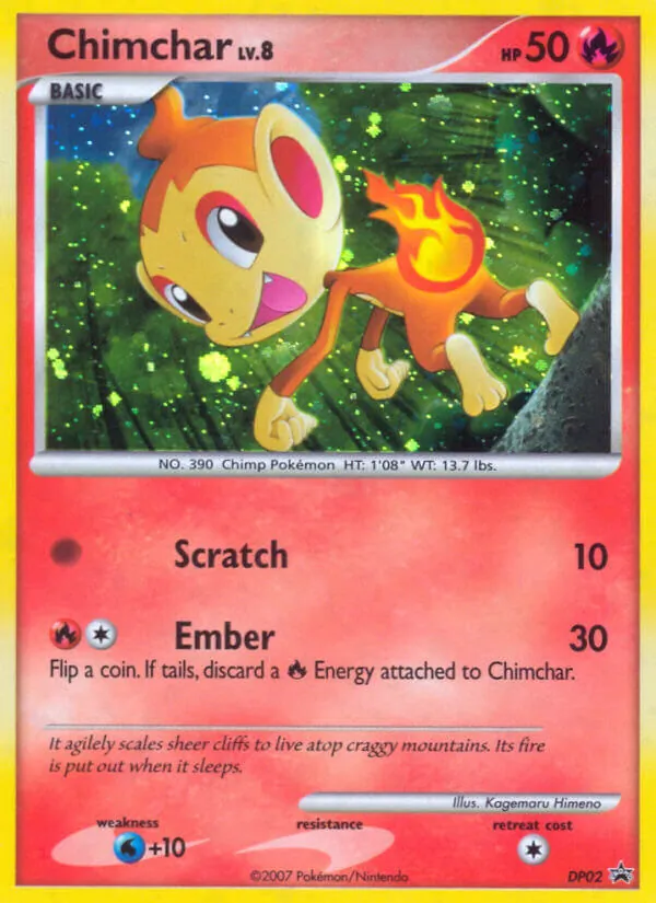 Chimchar #DP02 – DP Black Star Promos card