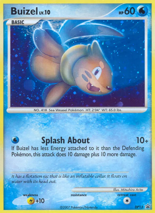 Buizel #DP13 – DP Black Star Promos card
