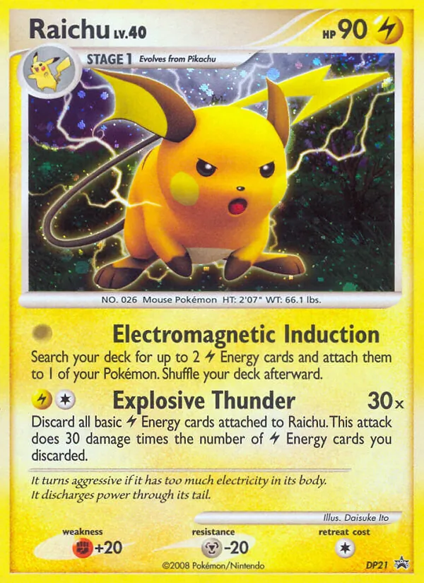 Raichu #DP21 – DP Black Star Promos card