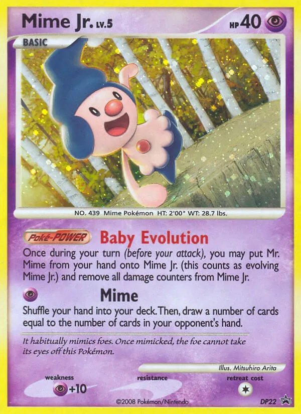 Mime Jr. #DP22 – DP Black Star Promos card