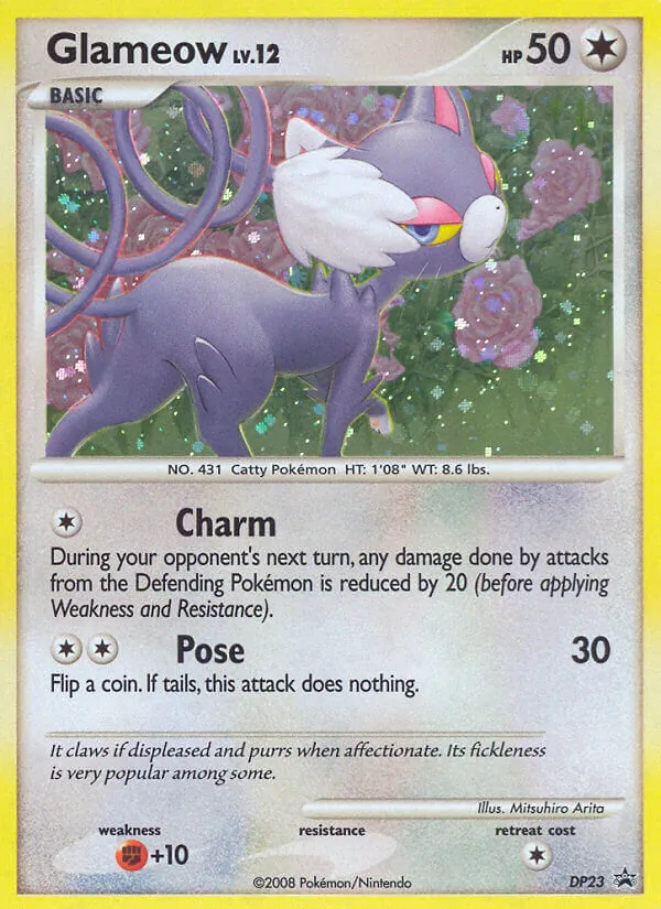 Glameow #DP23 – DP Black Star Promos card