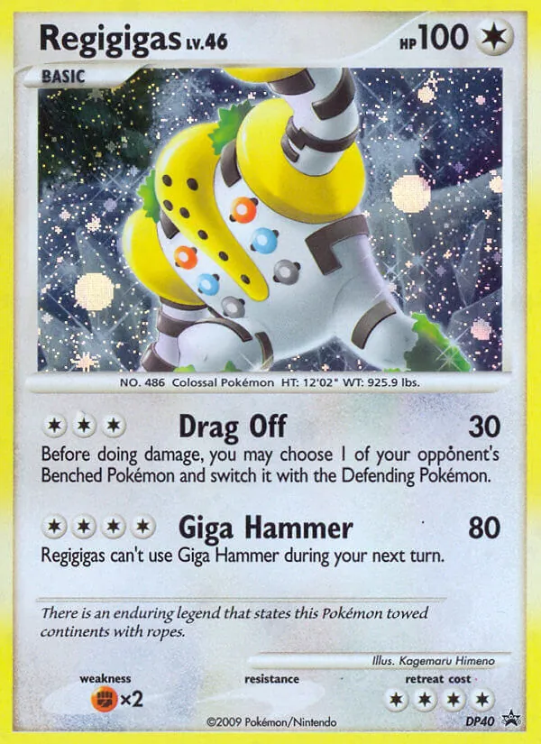 Regigigas #DP40 – DP Black Star Promos card