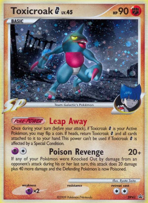 Toxicroak G #DP41 – DP Black Star Promos card
