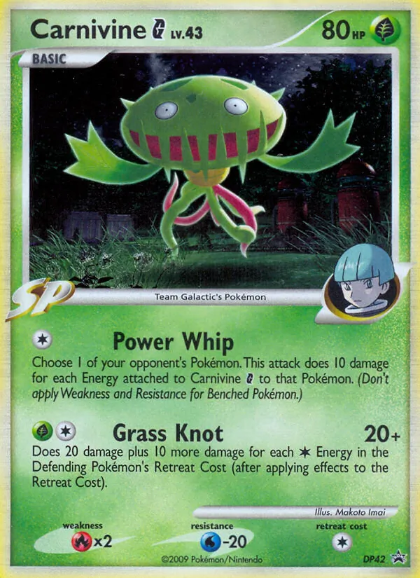 Carnivine G #DP42 – DP Black Star Promos card