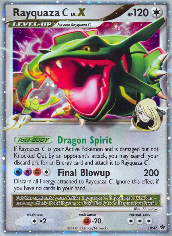 Rayquaza C #DP47 – DP Black Star Promos card