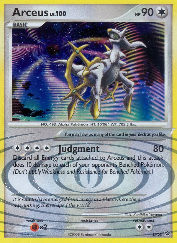 Arceus #DP50 – DP Black Star Promos card