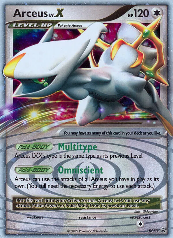 Arceus #DP53 – DP Black Star Promos card