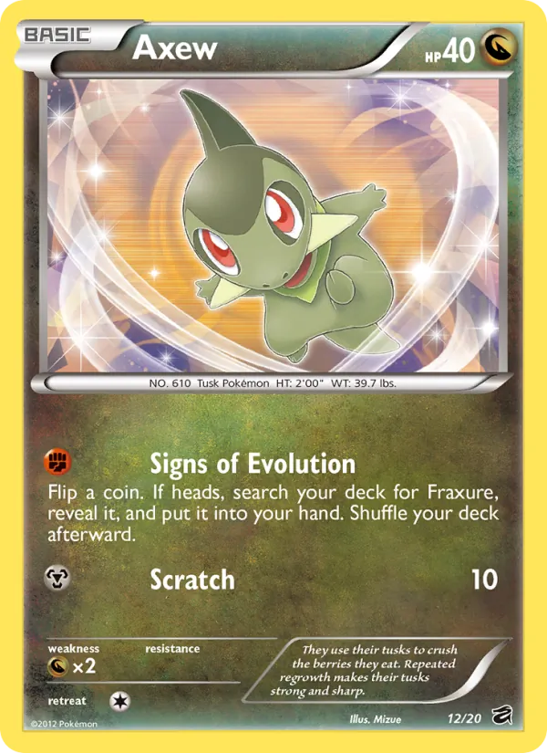 Axew #12 – Dragon Vault card
