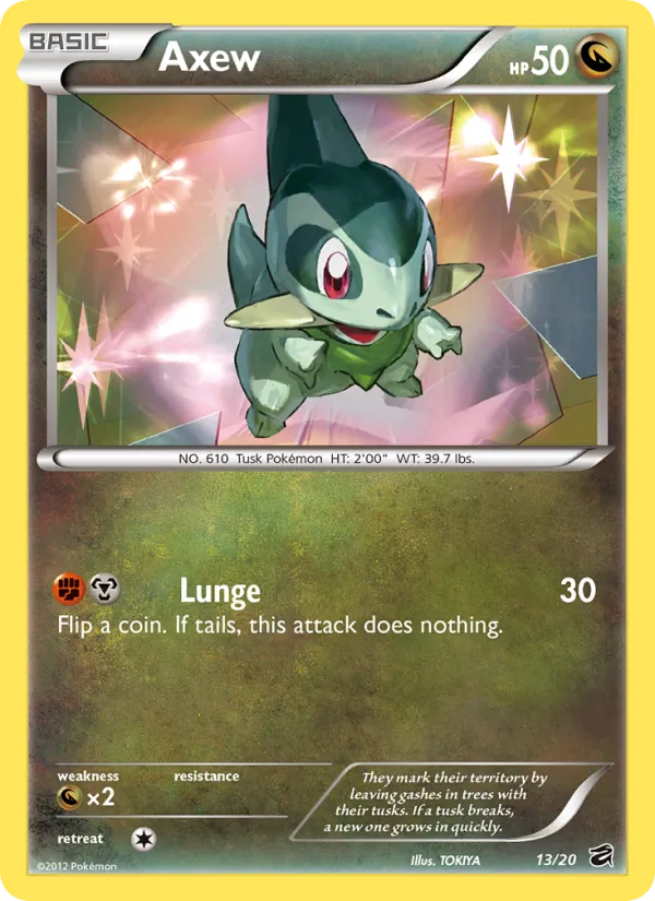Axew #13 – Dragon Vault card