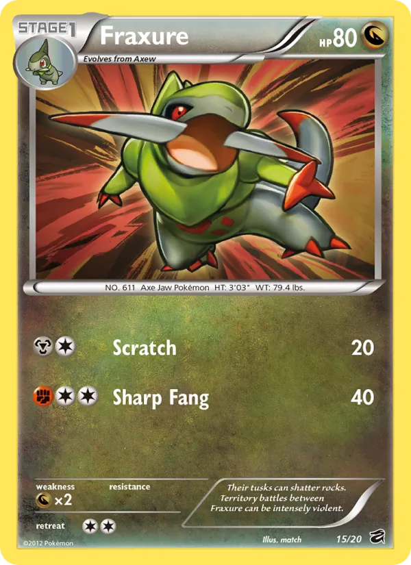 Fraxure #15 – Dragon Vault card