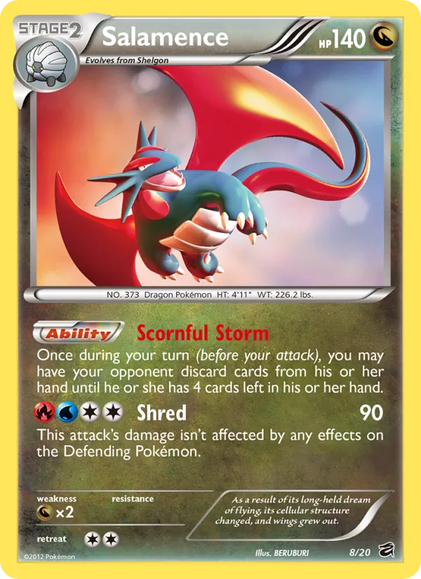 Salamence #8 – Dragon Vault card