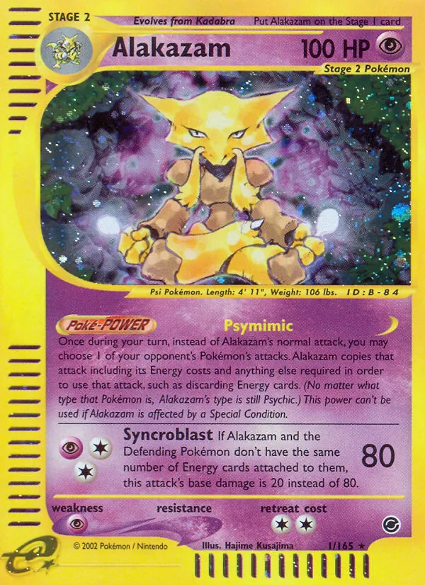 Alakazam #1 – Expedition Base Set card