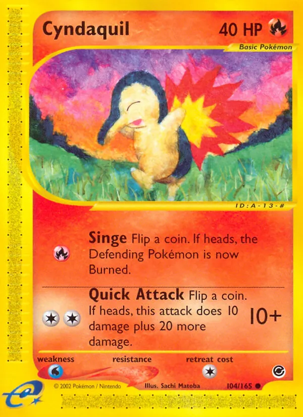 Cyndaquil #104 – Expedition Base Set card