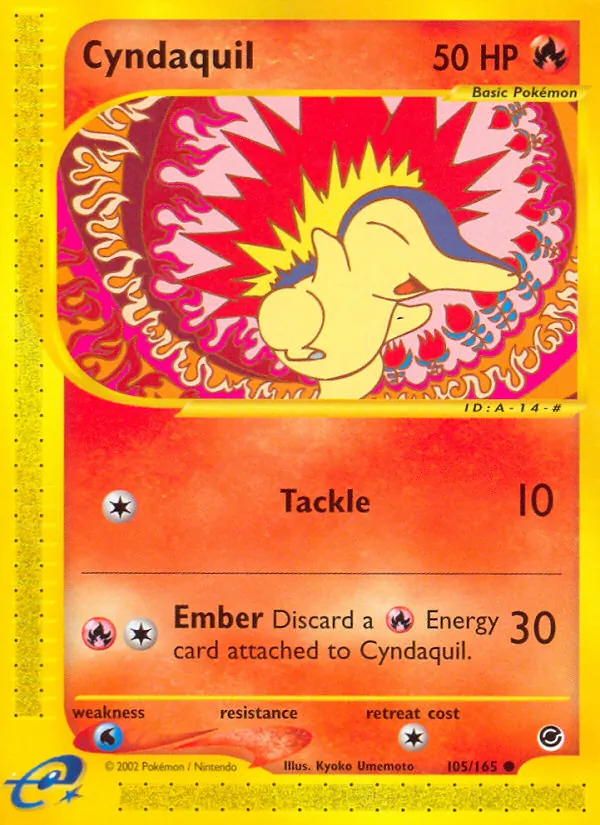Cyndaquil #105 – Expedition Base Set card