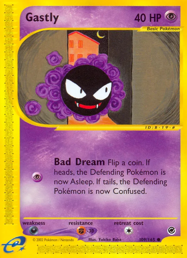 Gastly #109 – Expedition Base Set card