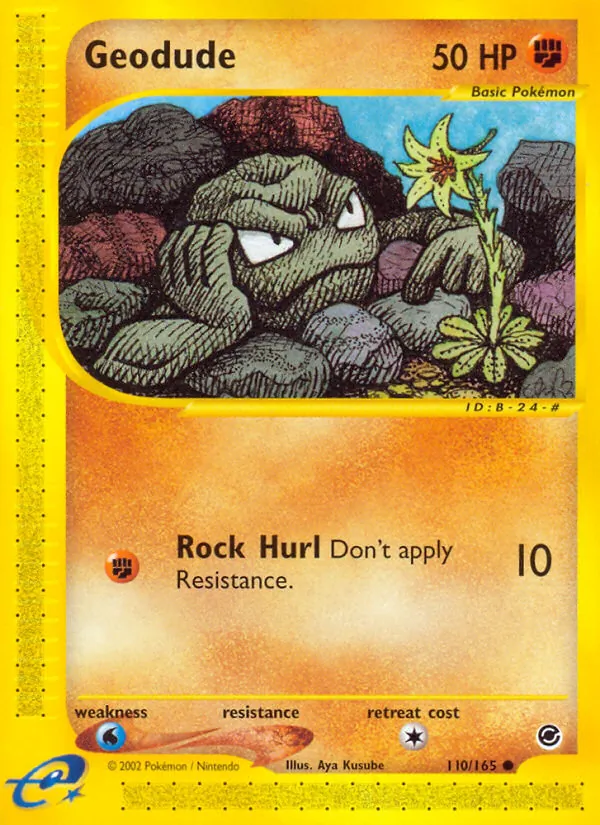 Geodude #110 – Expedition Base Set card