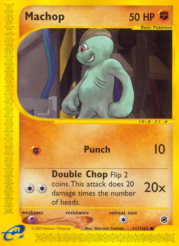 Machop #117 – Expedition Base Set card