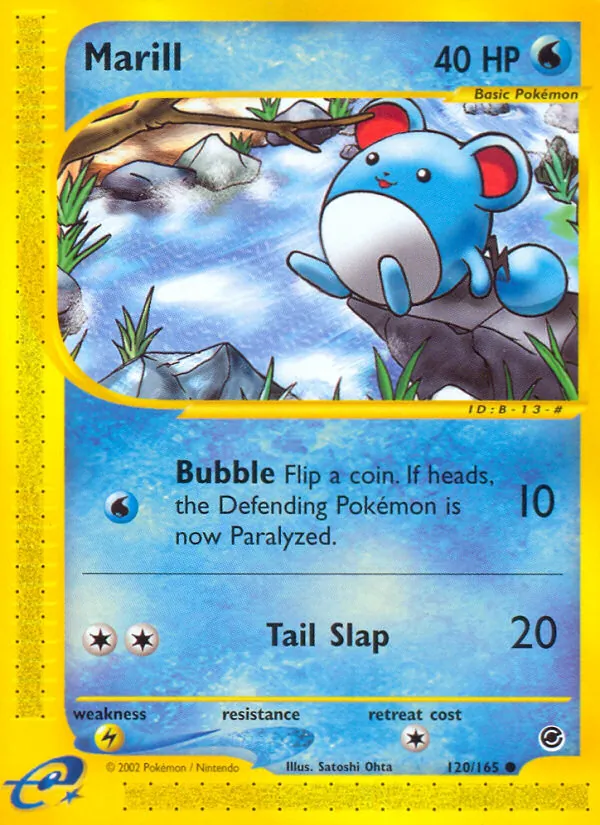 Marill #120 – Expedition Base Set card