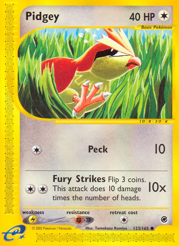 Pidgey #123 – Expedition Base Set card