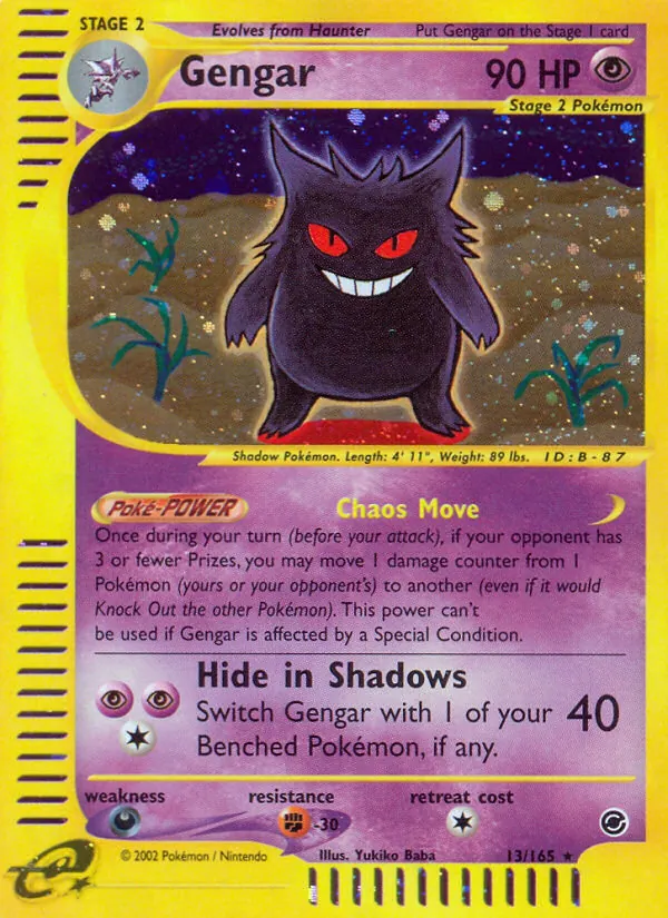 Gengar #13 – Expedition Base Set card