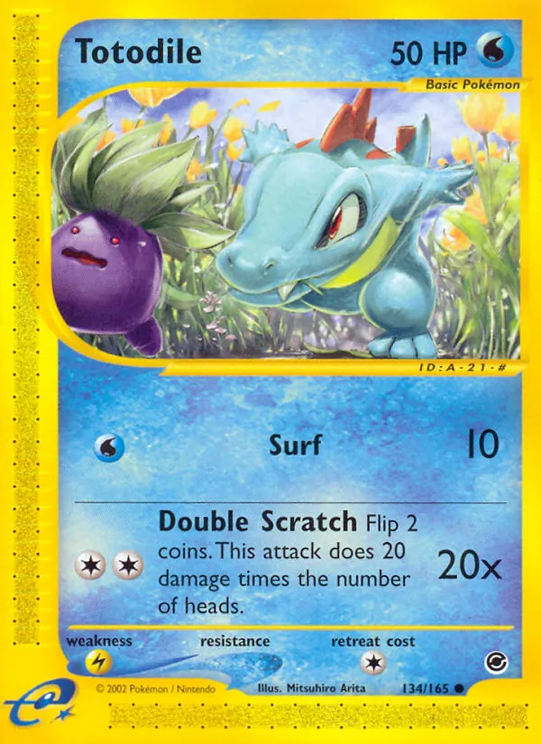 Totodile #134 – Expedition Base Set card