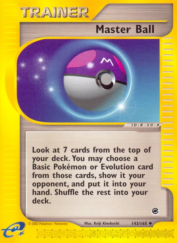 Master Ball #143 – Expedition Base Set card