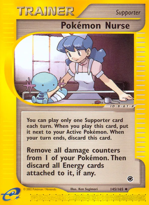 Pokémon Nurse #145 – Expedition Base Set card