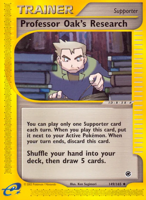 Professor Oak's Research #149 – Expedition Base Set card