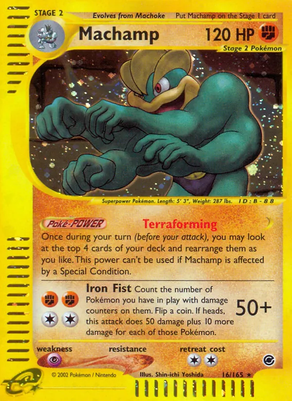 Machamp #16 – Expedition Base Set card