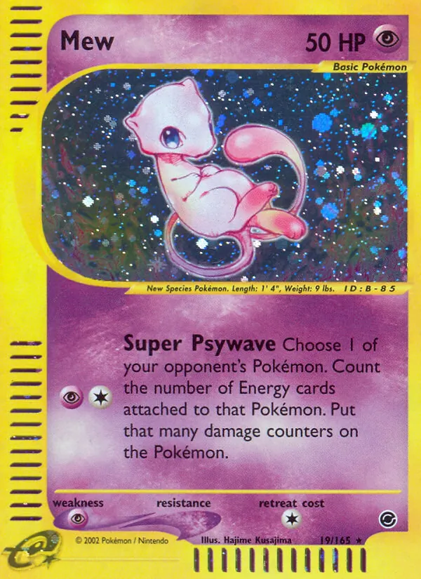 Mew #19 – Expedition Base Set card