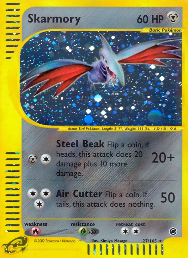 Skarmory #27 – Expedition Base Set card