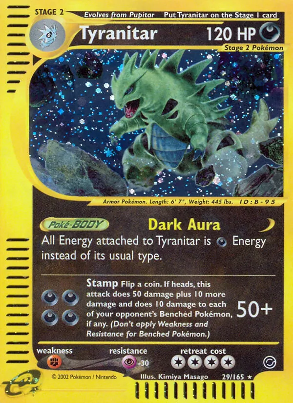 Tyranitar #29 – Expedition Base Set card