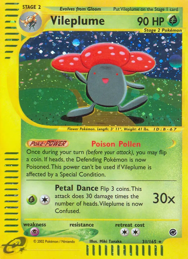 Vileplume #31 – Expedition Base Set card