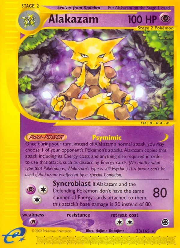 Alakazam #33 – Expedition Base Set card