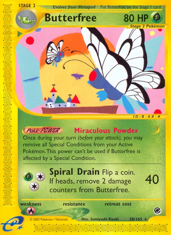 Butterfree #38 – Expedition Base Set card