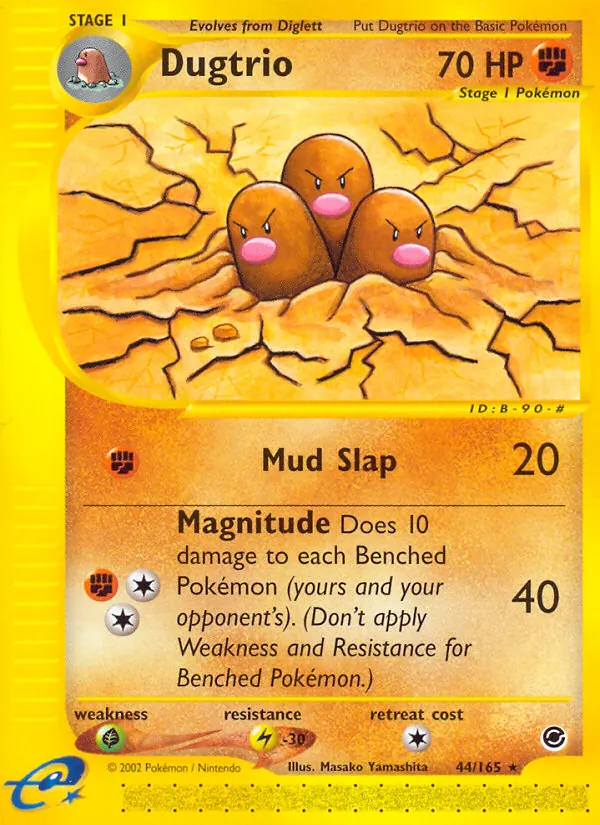 Dugtrio #44 – Expedition Base Set card