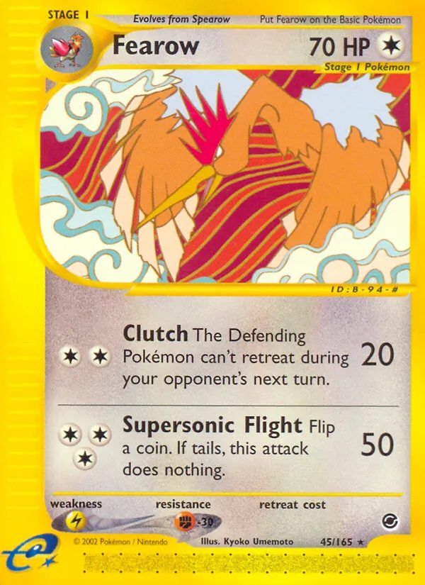 Fearow #45 – Expedition Base Set card