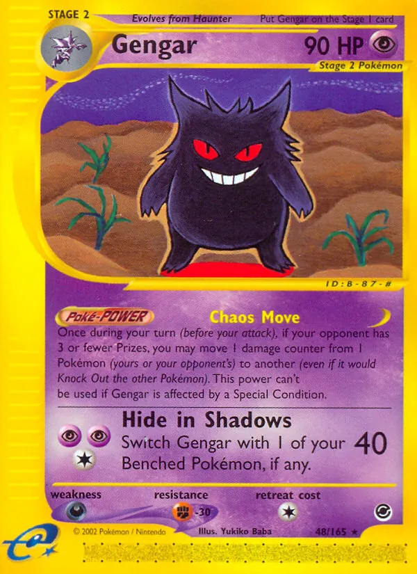 Gengar #48 – Expedition Base Set card