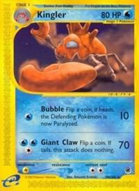 Kingler #50 – Expedition Base Set card