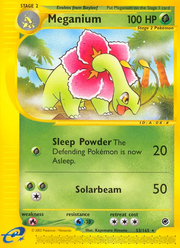Meganium #53 – Expedition Base Set card
