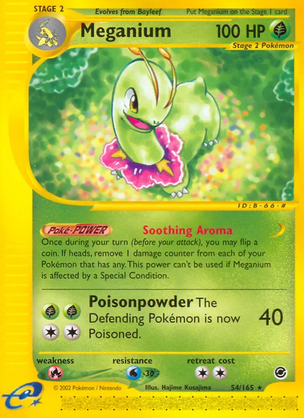Meganium #54 – Expedition Base Set card