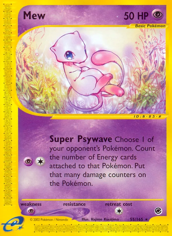 Mew #55 – Expedition Base Set card
