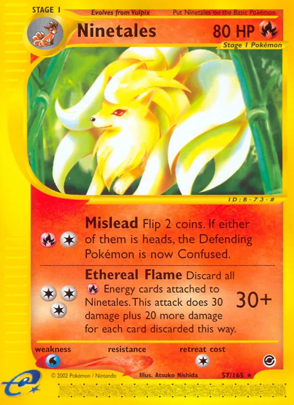 Ninetales #57 – Expedition Base Set card