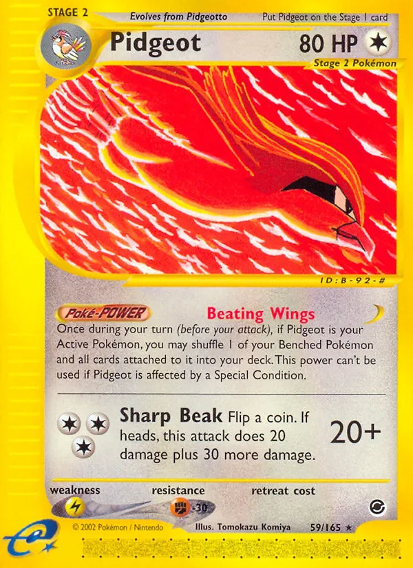 Pidgeot #59 – Expedition Base Set card