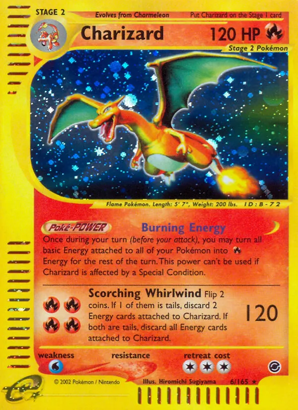 Charizard #6 – Expedition Base Set card