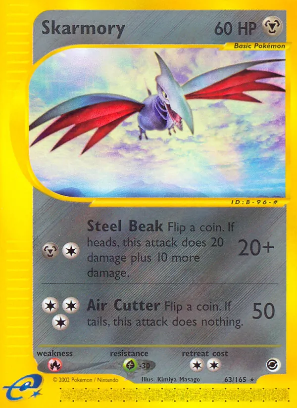 Skarmory #63 – Expedition Base Set card